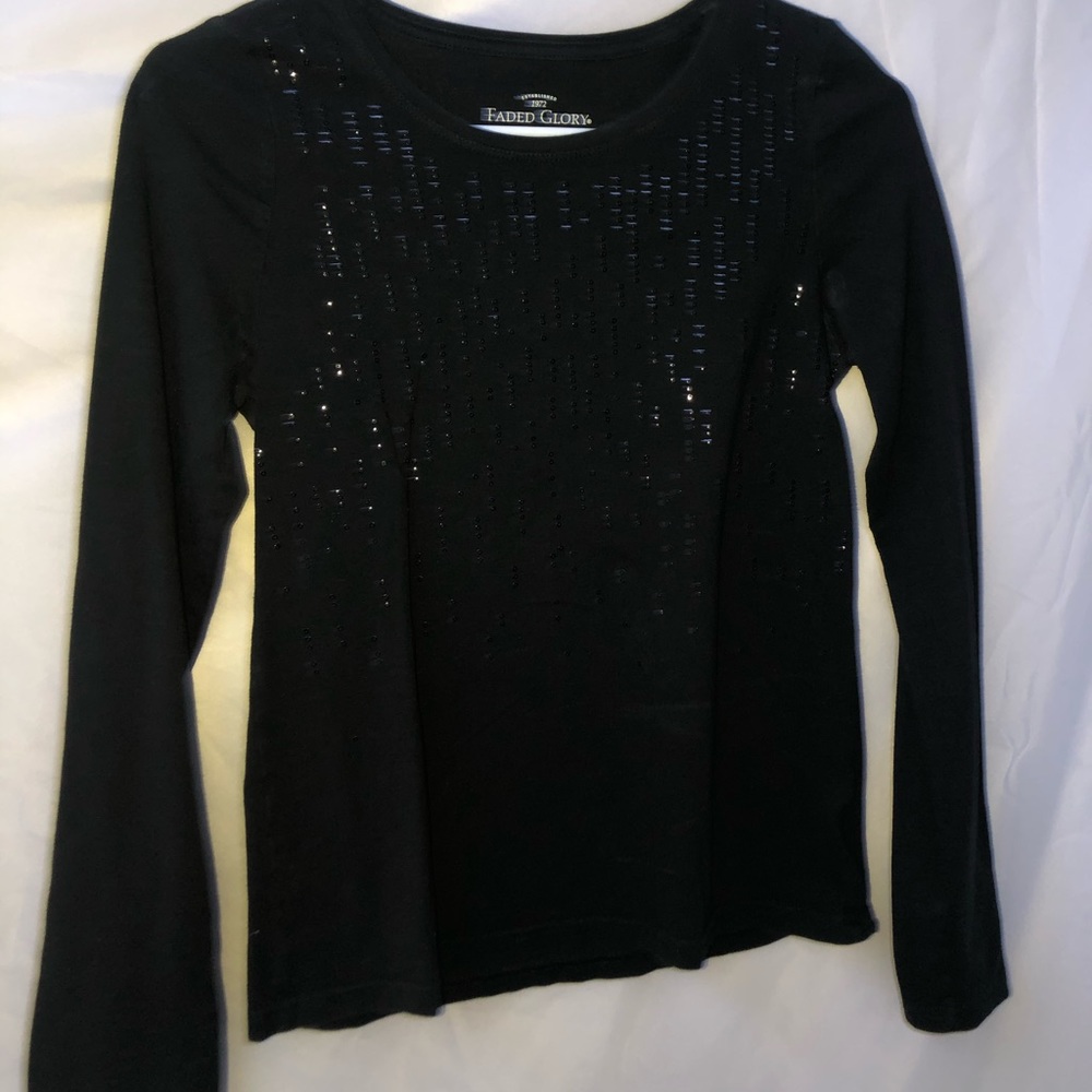 Black Long Sleeve Shirt for kids